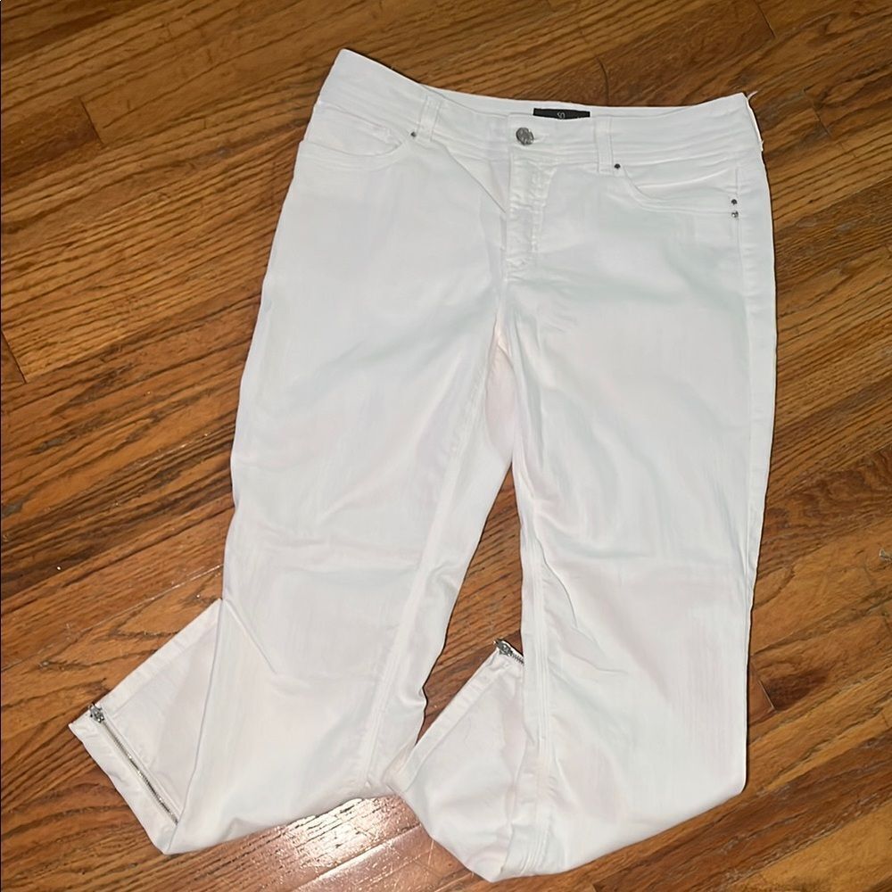 Chico's So Slimming White Ankle Cropped Jeans